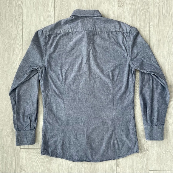 Emile Lafaurie Paris Slim Chambray Shirt - Picture 8 of 8